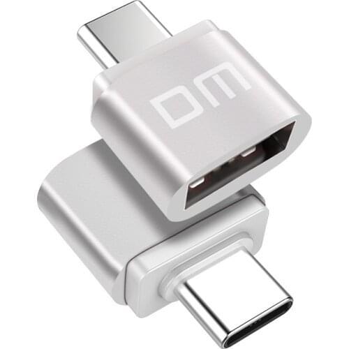 DM Type C Silver Type-C Adapter USB Converter Adapter Type USB Data Support equipment with Type-C interface