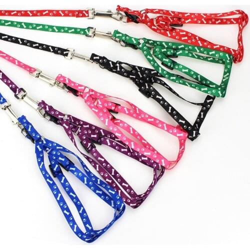 Random Color pet dog leash print dog leashes rope small medium personalized dog harness dog collar leash French bulldog harness