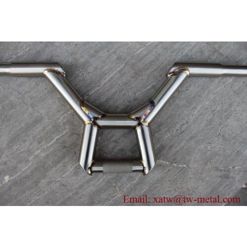 Durable titanium BMX handle bar Titanium BMX handle bar keep welding color