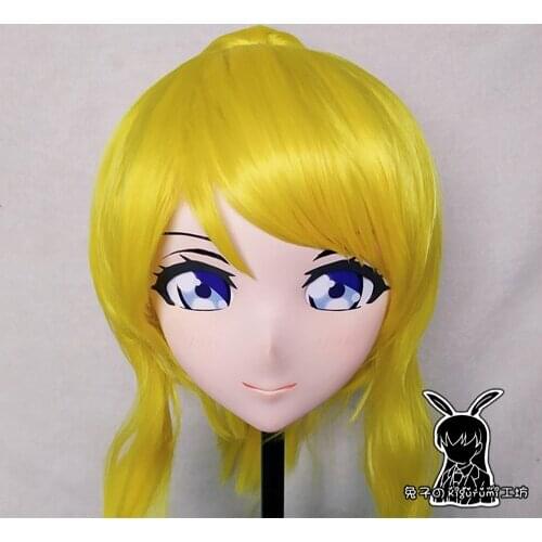 Rabbit 29) Resin Crossdress Pretty Girl BJD Doll Mask LoveLive! Cartoon Anime Cosplay Ellie Kigurumi Mask Crossdresser