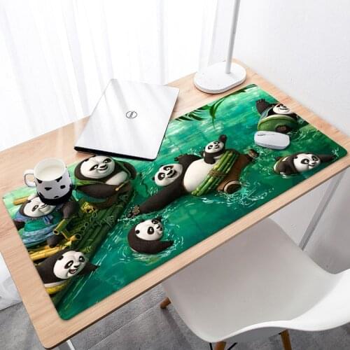 KungFu Panda Rubber Mouse Durable Desktop Mousepad DIY Design Super Grande Large Size Game Non Slip Mouse Pad