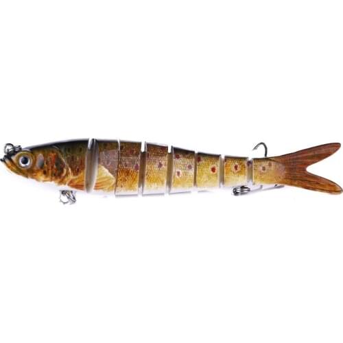 Mulit Jointed Fishing Lure 8 segments swimbaits crankbait hard bait wobblers for pike swim bass fish sinking winter 27g