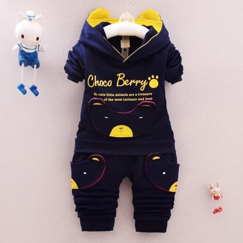 2021 Spring clothing Sets Kids clothes Cotton pullover 2 pieces suit Boys and girls Childrens clothing Baby clothes