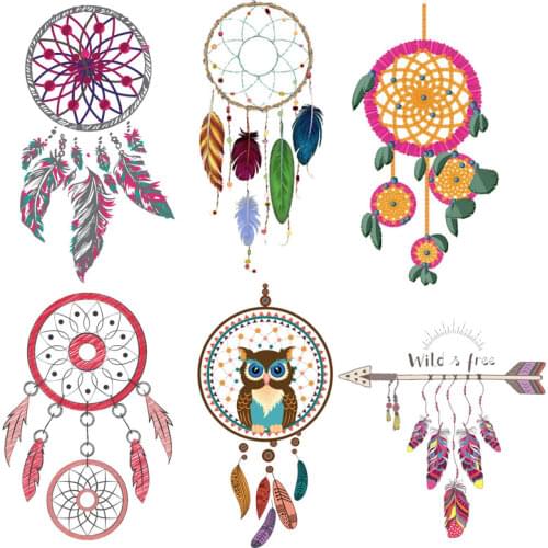 ZOTOONE DIY Heat Transfers for Clothes T-shirt Dresses Cute Dreamcatcher Iron on Patches for Clothing Owl Thermo Stickers E