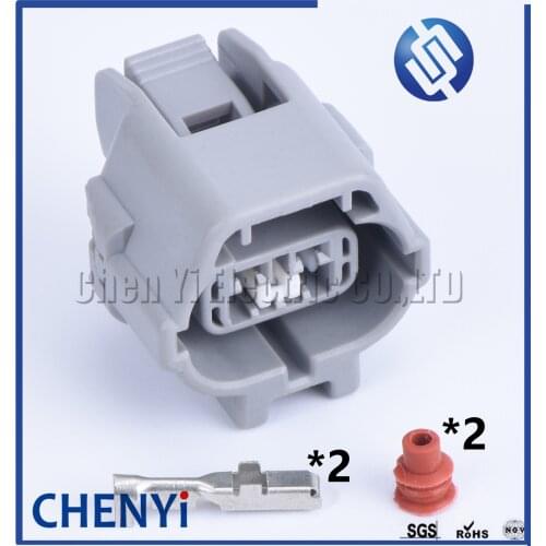 1 set 2 pin car waterproof auto connector plastic housing sheath 2.2 female wiring harness connector 90980-11030