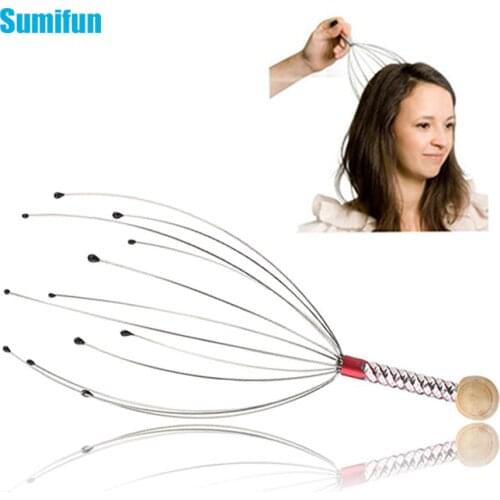 Sumifun Anti-stress Scores Of Pains Octopus Head Head Skin Care Neck Relief Stress Relaxing Claw Massage Skin Care Massager c178