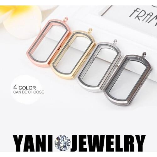 10pcs/lot Top Quality YANI JEWELRY DOG TOG Pendant Floating Locket Magnetic Glass Living Memory Floating Locket Pendant