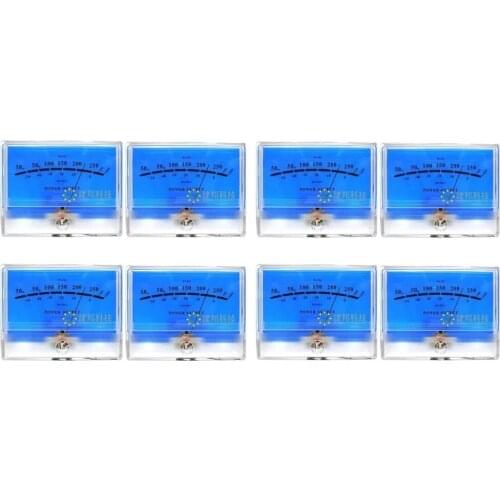 8pcs Classic Lake blue DB Header Level Audio Power Amplifier VU Meter McIntosh figure