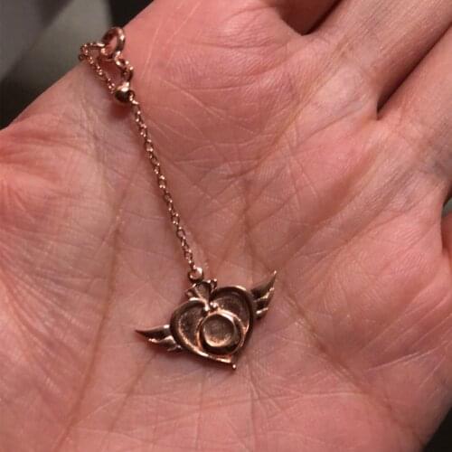 Anime Jewerly Cosplay Props Sailor 925 Sterling Silver Necklace Pendant Women Girlfriend Gift