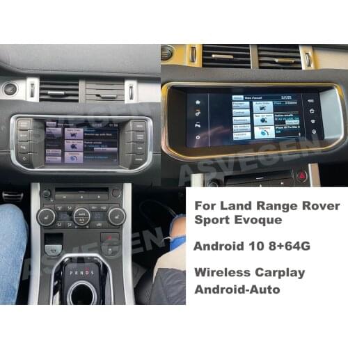 10.25" Android 9.0 8+64G For Land Range Rover Sport Evoque Car GPS Navigation Multimedia With Bluetooth Head Unit Stereo Player