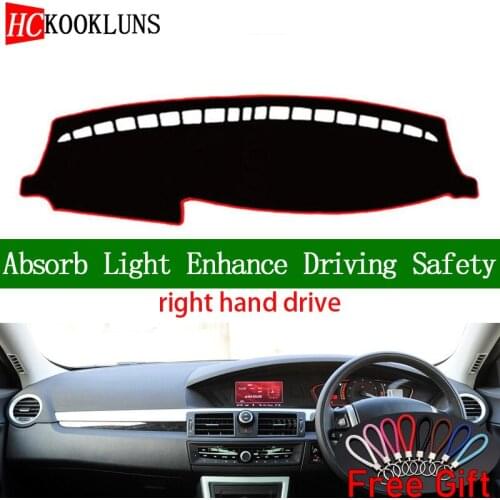 For ROEWE e 550 2008 2009 2010 2011 2012 2013 2014 Right Hand Drive Dashboard Cover Car Stickers Dash Mat Interior Accessories