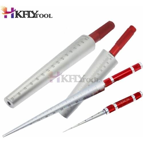Cone feeler Inner diameter Tapered ruler Taper feeler Aperture gauge Taper gauge Round hole ruler 1-6.5mm 3-15mm 15-30mm 35-45mm