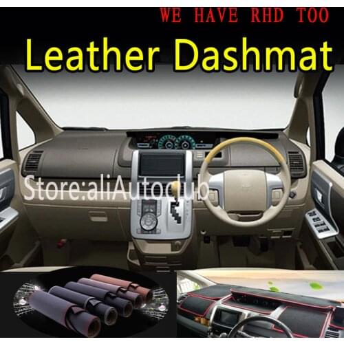 For toyota noah x voxy r70 NAV1 2008-2014 Leather Dashmat Dashboard Cover Dash Mat Sunshade Carpet Car Styling auto accessories