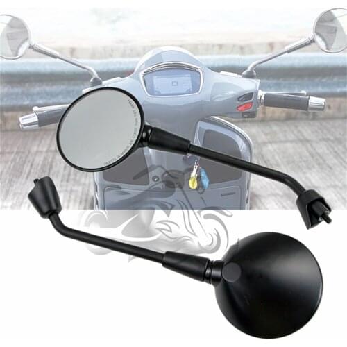 Motorcycle Rear View side Mirror Round Scooter Fit for Vespa GT GTS GTV 50 125 200 250 300 300ie Sprint Primavera150 GTS300