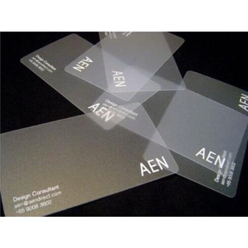 Custom Both Sides Matt Business PVC Cards Printing