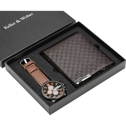 Keller & Weber Purse Quartz Wristwatch Sets Birthday Gift Present Watch Set