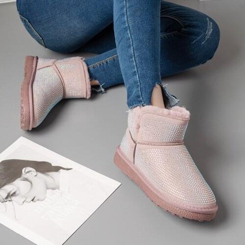 2021 New Fashion Shiny Cotton Shoes Snow Boots Snow Cotton Cotton Shoes Rainproof Cloth Casual Warm High Boots