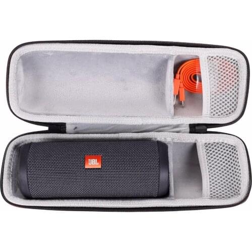 New EVA Hard Travel Carrying Storage Case for JBL Flip 3 or Flip 4 Wireless Bluetooth Speaker - Fits USB Cable and Wall Charger