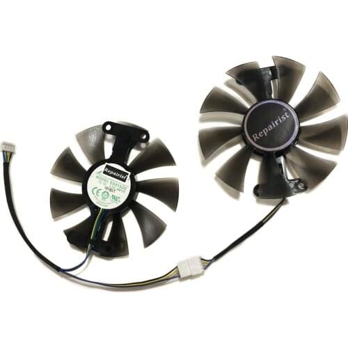 2pcs/set GeForce GTX 950 960 1050 1060 GPU Cooler Cooling Fan GA91S2H For ZOTAC GTX1050Ti X-Gaming GTX760 2GD5 HB Cards Cooling