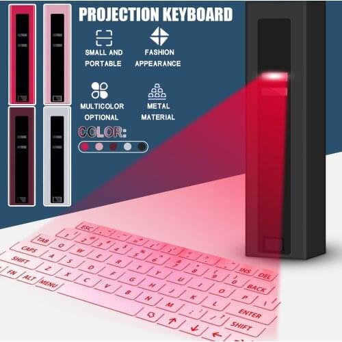 Portable Bluetooth Virtual Keyboard Wireless Projector Keyboard For iphone Ipad Tablet PC Phone PC Notebook keyboards клавиатура