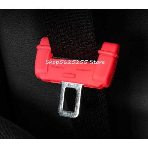 Seat Belt Rubber Sleeve For Toyota RAV4 Camry 2019 2020 2021 Plug Safety Buckle Protective Cover Interior Decorate Car Styling
