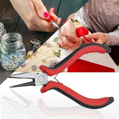 Manual Craft Ring Handmade Plier Wire Bending Earrings Loop Jewelry Making Necklace Beading DIY Tool Durable Round Nose