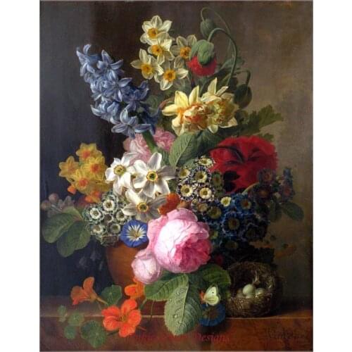 Needlework for embroidery DIY DMC High Quality - Counted Cross Stitch Kits 14 ct Oil painting - Still Life with Nest II