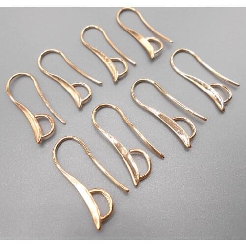 Free 50PC Batch Design Rose gold Jewelry Accessories Hook Earrings Buckle Earrings for Crystal Beads Connection Accessories