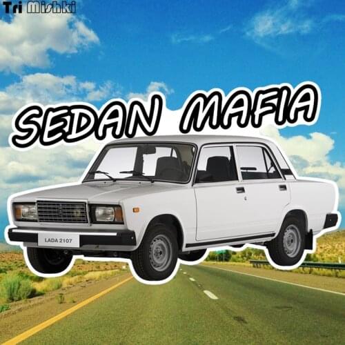 Tri Mishki WCS293 18*11cm sedan mafia for vaz lada 2107 car sticker funny colorful auto automobile decals