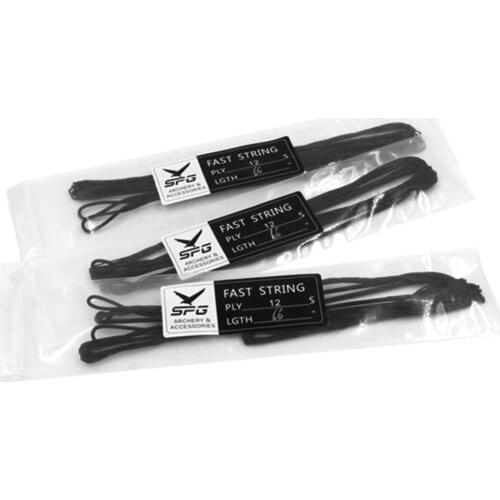 Outdoor Sports Hunting Archery Accessories Black Bowstrings Bow Strings For Recurve Bow Longbow Suitable For Bow Length 48"-70"