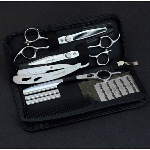 Univinlions 6" hair scissors hairdresser razor hairdressing scissors haircutting shears barber scisors dresser salon de coiffure