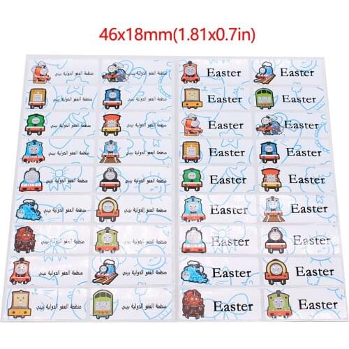 Waterproof Cartoon Sticker Robot Pattern Personalized Name Stickers Customize Tag Sticker Children School Stationery Decals Labe