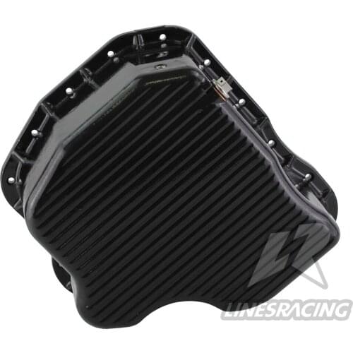 High Capacity Cast Aluminum Oil Pan fit for 2001-2010 6.6L LB7 LLY LBZ LMM Duramax Black/Silver