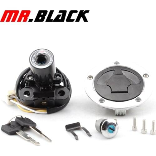 1 Set Motorcycle Ignition Switch Lock Gas Fuel Petrol Tank Cap Cover For Kawasaki Ninja ZX6R ZX-6R ZX 6R 2013-2018 With 2 key