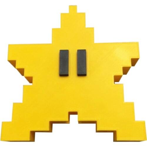 3D Star Shape Christmas Tree Topper Decorative Pixel Star Topper Xmas Tree Ornament For Christmas New Year Party Decorations