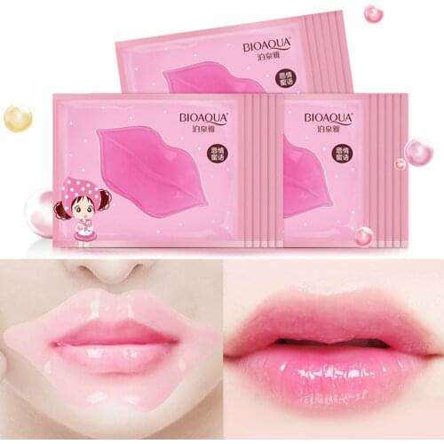 1PC Lip Care Crystal Collagen Facial Mask Lip Mask Moisture Essence Lip Care Pads Anti Ageing Wrinkle Patch Pad Gel