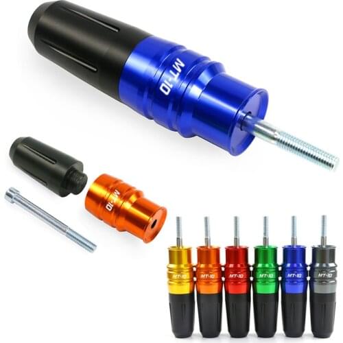 Motorcycle Accessories CNC Exhaust Sliders Crash Protector Frame Crash Pads M8/M10 For YAMAHA MT-10 MT10 FZ-10 FZ10 MT 10 FZ 10