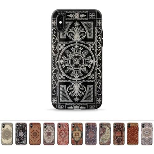 Persian carpet Floral pattern Phone Case for iPhone 11 12 6 7 8 Pro X XS Max XR Plus Silicone Soft TPU Funda Cover mobile bags