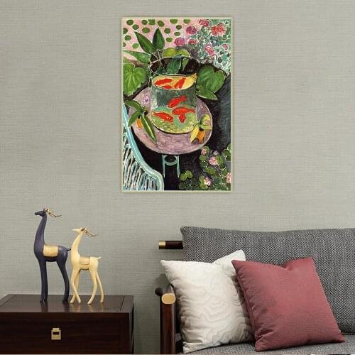 Holover Canvas Oil Painting Henri Matisse"Goldfish"Fauvism Post-impressionism Aesthetic Wall Art Home Room Interior Decoration