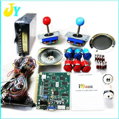 Jamma 60 in 1 Classical Game PCB With joystick button power supply for VGA CGA to Cocktail or Up Right Arcade Machine DIY Kit