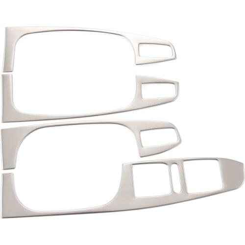 Quality Picks Car Accessories stainless steel armrest panel cover 4pcs/lot For Volkswagen VW Jetta MK6 2012 2013 2014