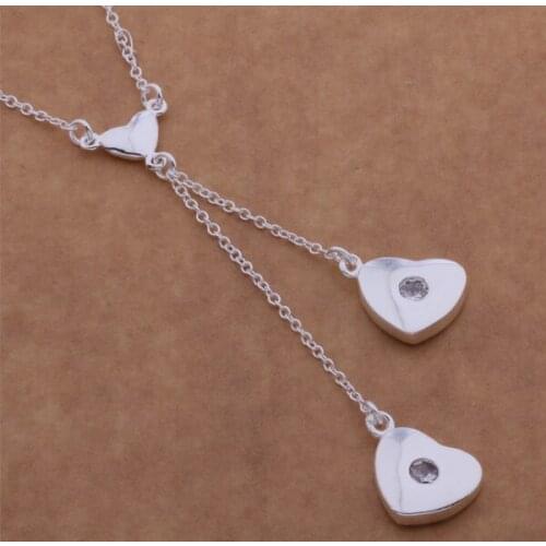 AN602 Trendy wholesale Necklace, fashion jewelry Double solid love necklace /bxxakpea gvtapnaa