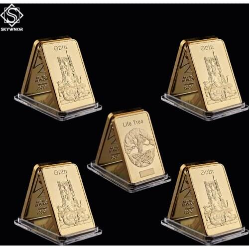 Norway Norse Mythology Odin Father of The Gods 1OZ Gold Bullion Bar Collection