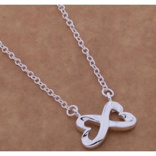 Wholesale High quality silver plated Fashion jewelry chains necklace pendant WN-584