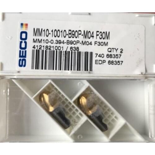 ORIGINAL 2PCS CARBIDE INSERT MM10-10010-B90P-M04,F30M