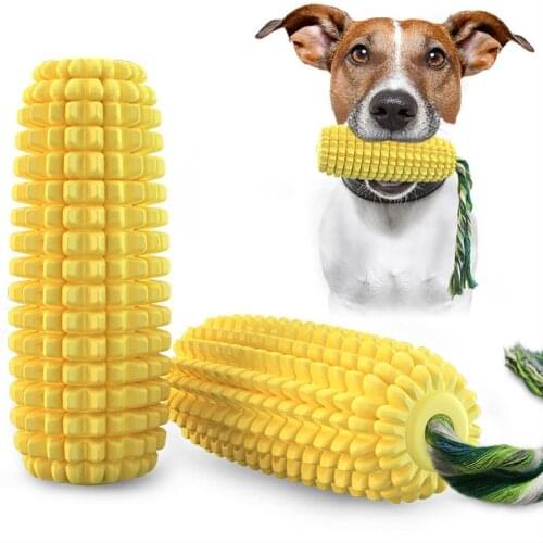 Pet Dog Teeth Cleaning Durable 360 Corn Shape Dog Chew Toy Toothbrush Stick