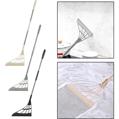 Floor Glass Broom Wiper Hair Pet Fur Remover Blade Sweeper Scraper Mop