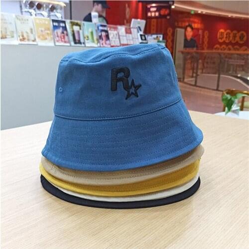 Letter Fisherman Hat Woman Tide Brand Summer Korean Version Of The Face Small Bucket Hat Couple Wild Sun Shade Man Hat