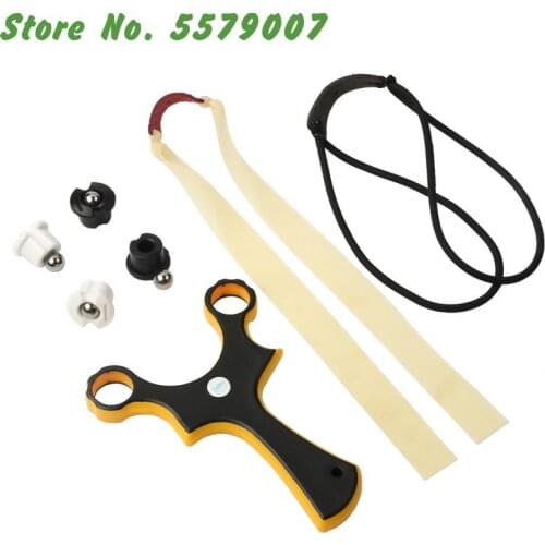 Binding Card Ball Hunting Slingshot Catapult Outdoor Leisure Shooting Simpleshot Slingbow Install Flat Rubber Band Round Shots