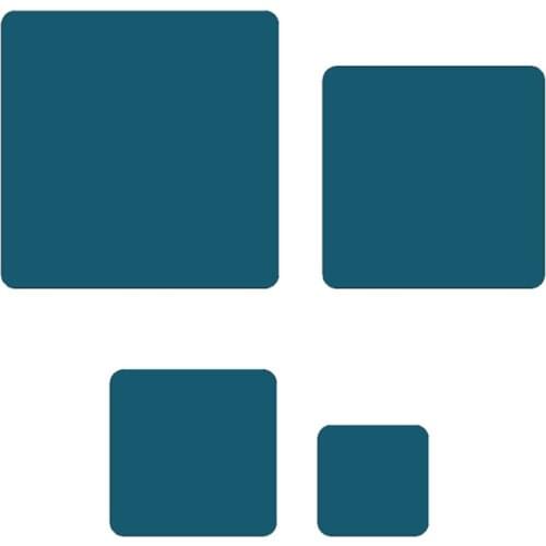 Rounded Corners Squares Shape Cake Decorating Fondant Cutters Tools,Plant Fruit Cookie Molds,Direct Selling